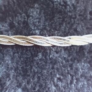 Elegant 7" Sterling Silver Braided Bracelet